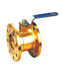 黃銅足通(tōng)孔法蘭球閥(fá)